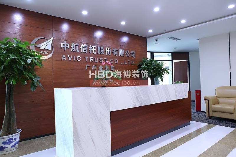 天河萬菱匯辦公室裝修 形象前臺設計 天河萬菱匯辦公室裝修 形象前臺設計