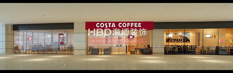 COSTA coffee 商場咖啡廳設(shè)計(jì)裝修