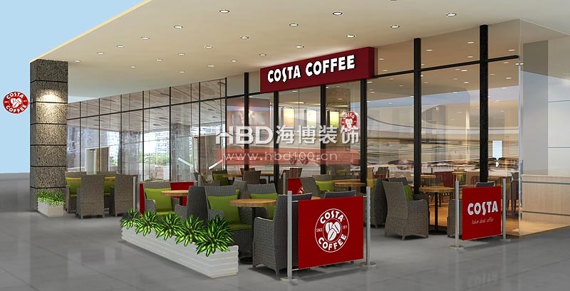 COSTA coffee 商場咖啡廳設(shè)計(jì)裝修