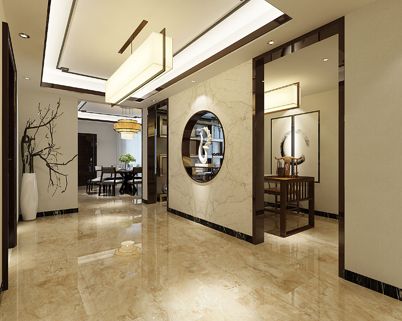 中式住宅裝修設(shè)計 玄關(guān) 中式住宅裝修設(shè)計 玄關(guān)